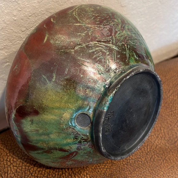 Art Custom Made Japanese Firing Technique Pottery Used For Dried Arrangements Only Poshmark